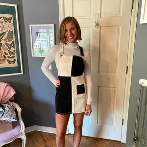 Checkmate Pinafore Dress from Dollskill